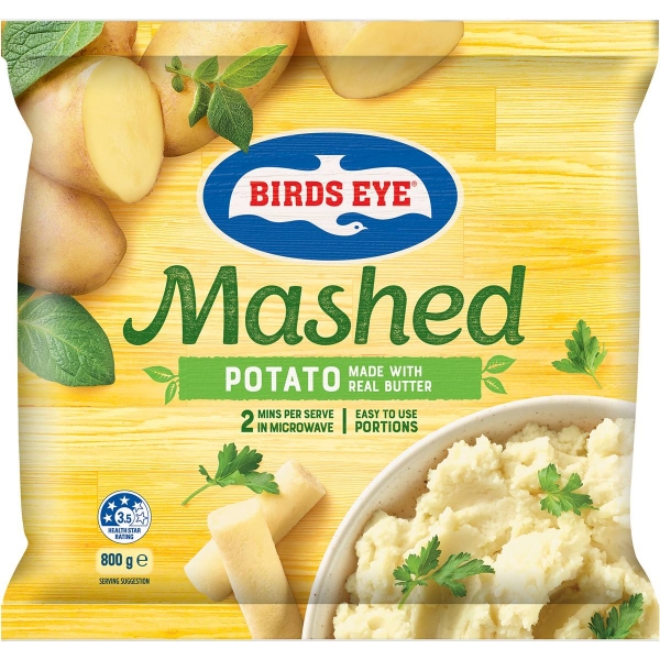 Birds Eye Frozen Mashed Potato 800g