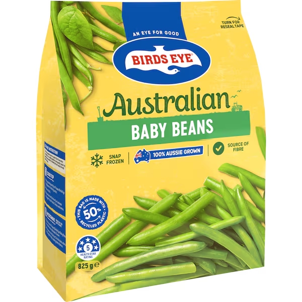 Birds Eye Frozen Baby Beans 825g