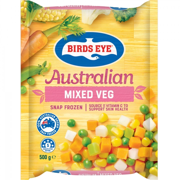 Birds Eye Australian Mixed Vegetables 500g