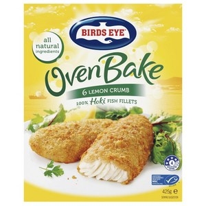 Birds Eye Oven Bake Crumbed Lemon Fish Portions 425g