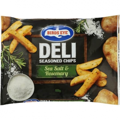 Birds Eye Deli Seasoned Chips Sea Salt & Rosemary 600g