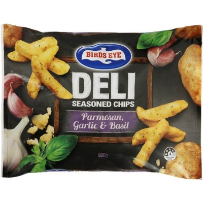 Birds Eye Deli Seasoned Chips Parmesan Garlic & Basil 600g