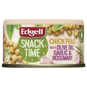 Edgell Chick Peas With Olive Oil Garlic & Rosemary 70g