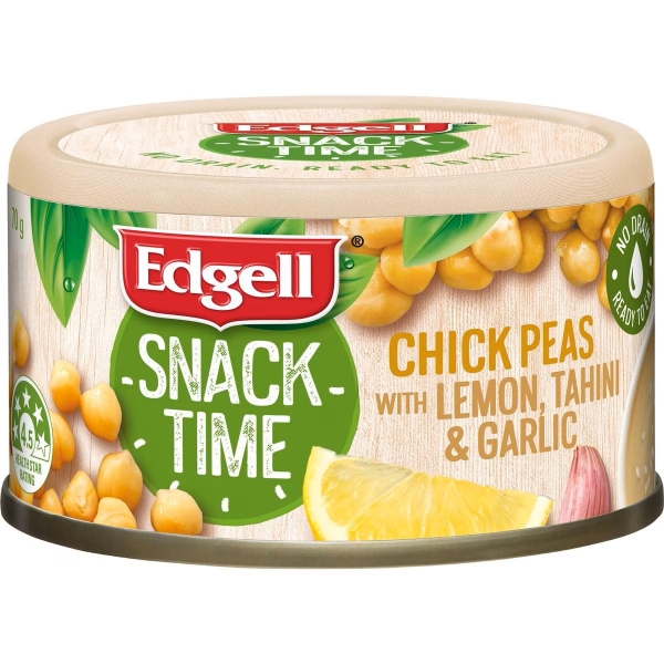 Edgell Chick Peas Lemon Tahini & Garlic 70g