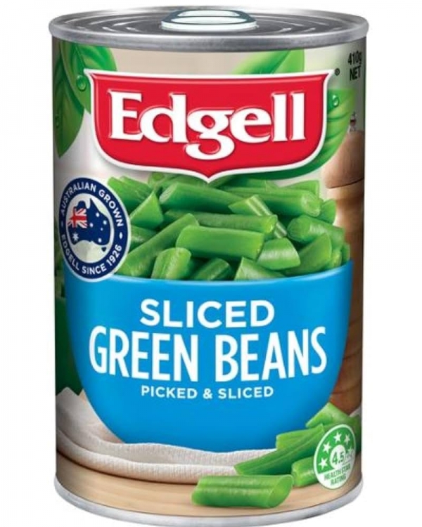 Edgell Beans Green Sliced 410g