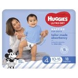 Huggies Nappies Toddler Boy 10-15kg 18 Pack