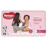 Huggies Nappies Junior Girl 16kg+ 14 Pack