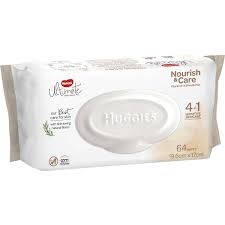 Huggies Ultimate Baby Wipes Nourish & Care 64 Pack