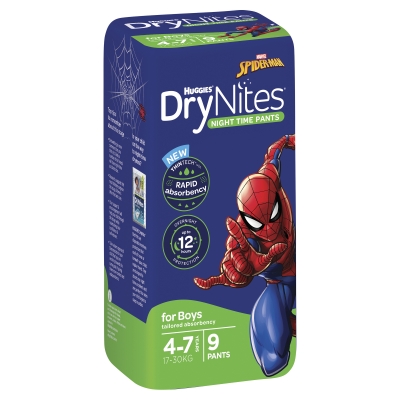 Huggies Drynites Boy 4-7 Years 9 Pack