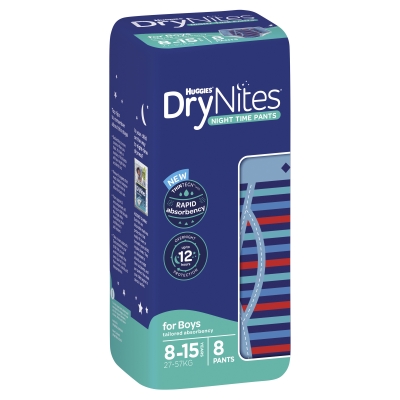 Huggies Drynites Boy 8-15 Years 8 Pack