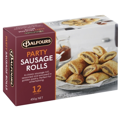 Balfours Party Sausage Rolls 12 Pack 450g