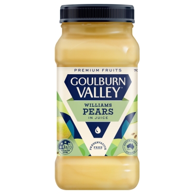 Goulburn Valley Pears Sliced in Juice 700g