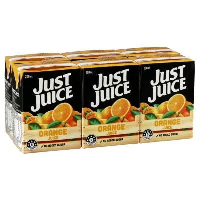 Just Juice Orange Juice 6 x 200ml