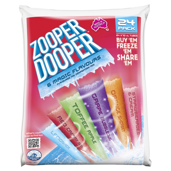 Zooper Dooper Magic Flavours 24 Pack | Adelaide's Finest Supermarkets