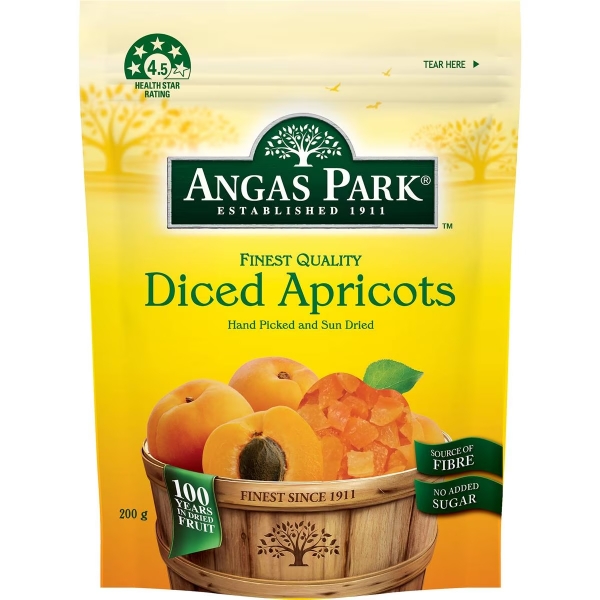 Angas Park Apricots Diced 200g