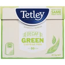 Tetley Teabags Green Decaffeinated 50 Pack