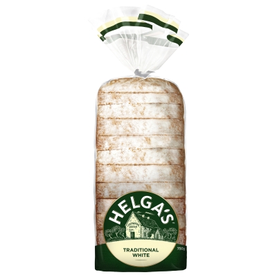 Helga's Continental Bakehouse Bread White Traditional Loaf 750g