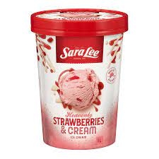 Sara Lee Ice Cream Strawberries and Cream 1lt