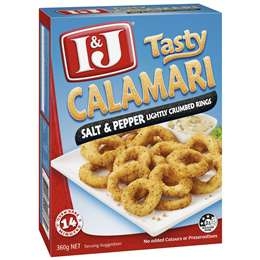 I&J Calamari Rings Salt & Pepper 360g