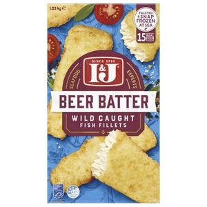 I&J Fish Fillets Beer Batter 1.03kg