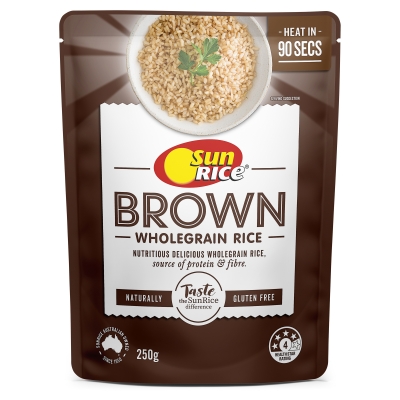 Sunrice Brown Rice Microwave Pouch 250g