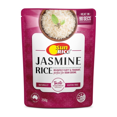 Sunrice Jasmine Rice Microwave Pouch 250g