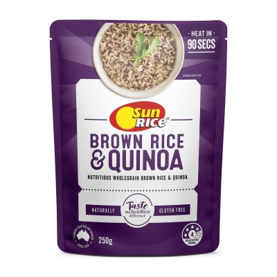 Sunrice Brown Rice With Quinoa Microwave Pouch 250g