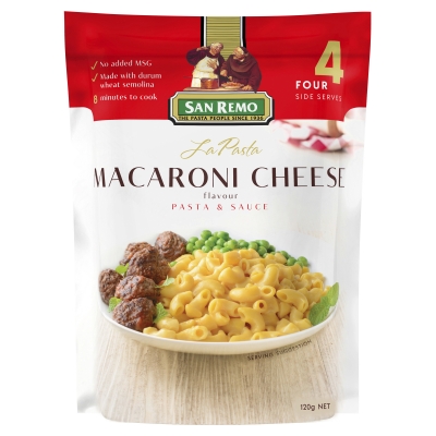 San Remo La Pasta Macaroni Cheese Pasta & Sauce 120g