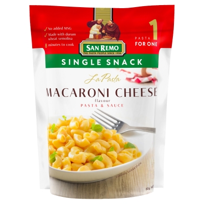 San Remo La Pasta Macaroni Cheese Pasta & Sauce 80g