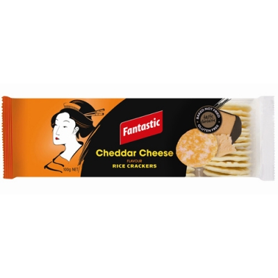 Fantastic Rice Crackers Cheddar Cheese 100g