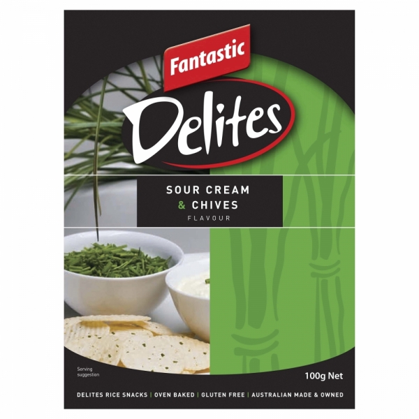 Fantastic Delites Sour Cream & Chives 100g