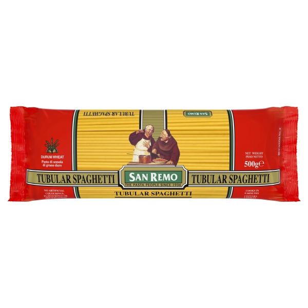 San Remo Dry Pasta Tubular Spaghetti #6 500g