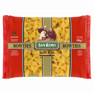 San Remo Dry Pasta Bowties #23 500g