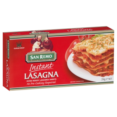 San Remo Instant Lasagna Sheets 250g