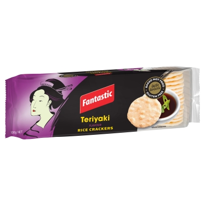 Fantastic Rice Crackers Teriyaki Gluten Free 100g