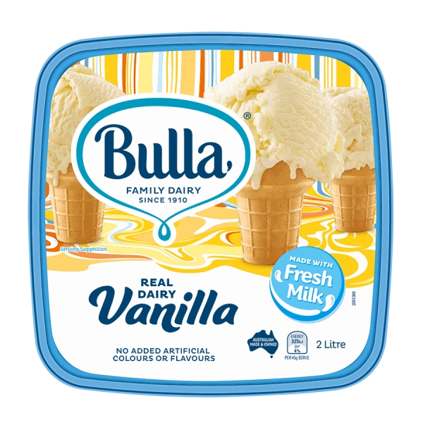 Bulla Ice Cream Vanilla 2lt