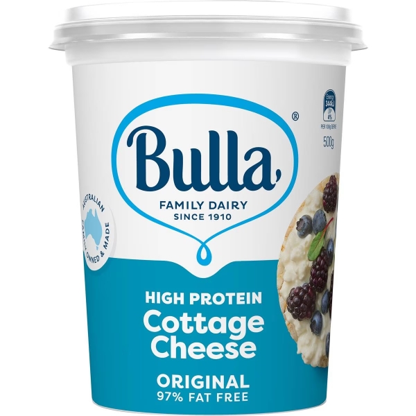 Bulla Low Fat Cottage Cheese Original 500g