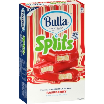 Bulla Splits Raspberry 10 Pack