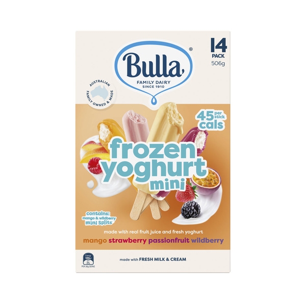 Bulla Frozen Yoghurt Minis Variety 14 Pack