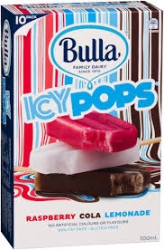 Bulla Icy Pops Raspberry Lemonade Cola 10 Pack