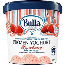 Bulla Frozen Yoghurt Strawberry 1lt