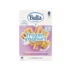 Bulla Frozen Yoghurt Apricot Mango Passionfruit 8 Pack