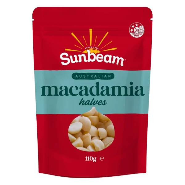 Sunbeam Macadamia Halves 110g