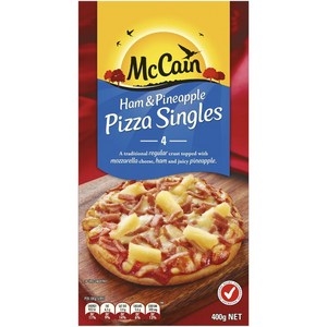 McCain Ham & Pineapple Pizza Singles 400g