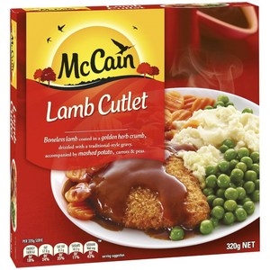 McCain Lamb Cutlet & Gravy Dinner 320g