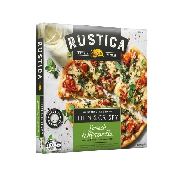 McCain Pizza Rustica Thin & Crispy Spinach & Mozzarella 380g