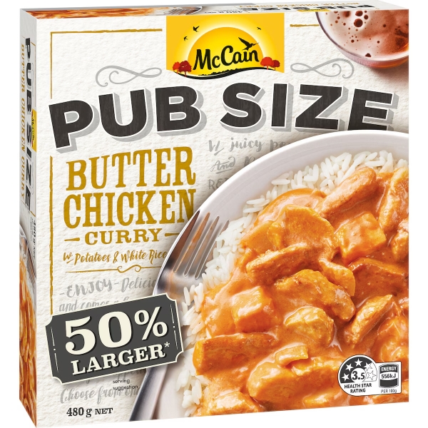 McCain Pub Size Butter Chicken 480g