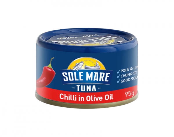 Sole Mare Tuna In Olive Oil With Chilli 95g