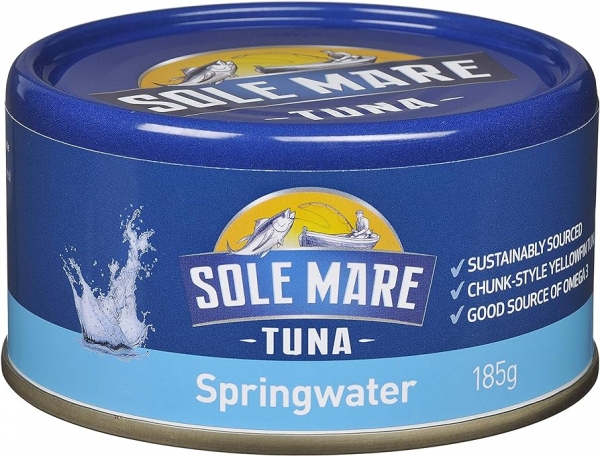 Sole Mare Tuna In Springwater 185g