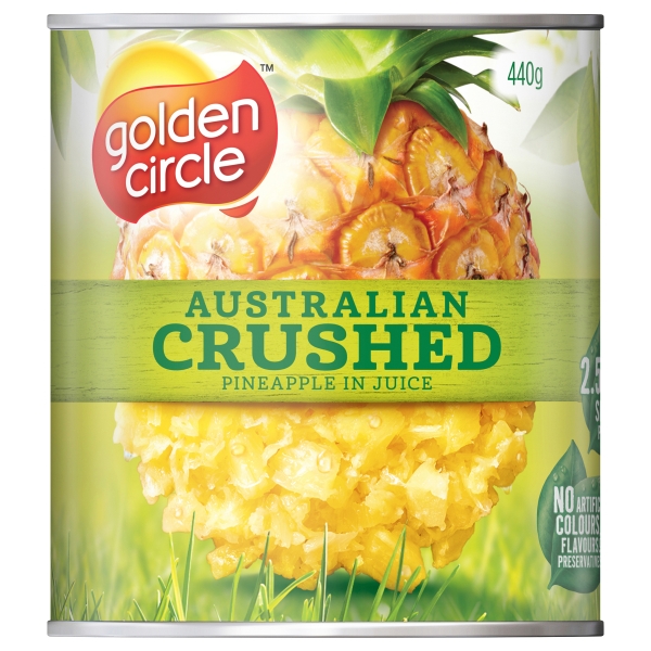 Golden Circle Pineapple Crushed In Natural Juice 440g